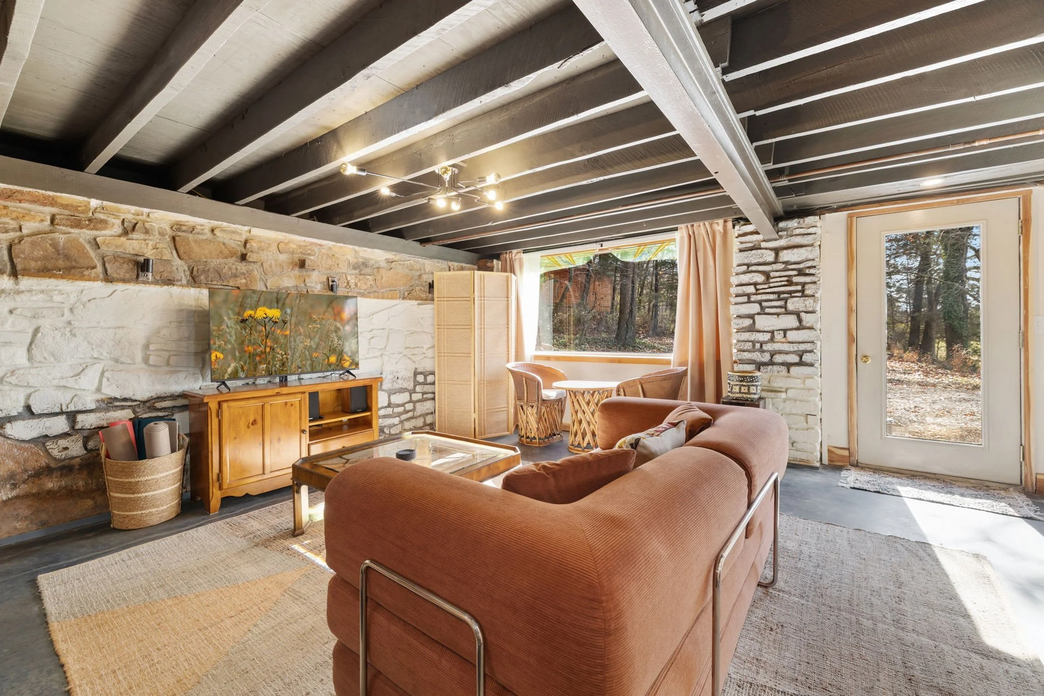 A Smart TV and access to outside.