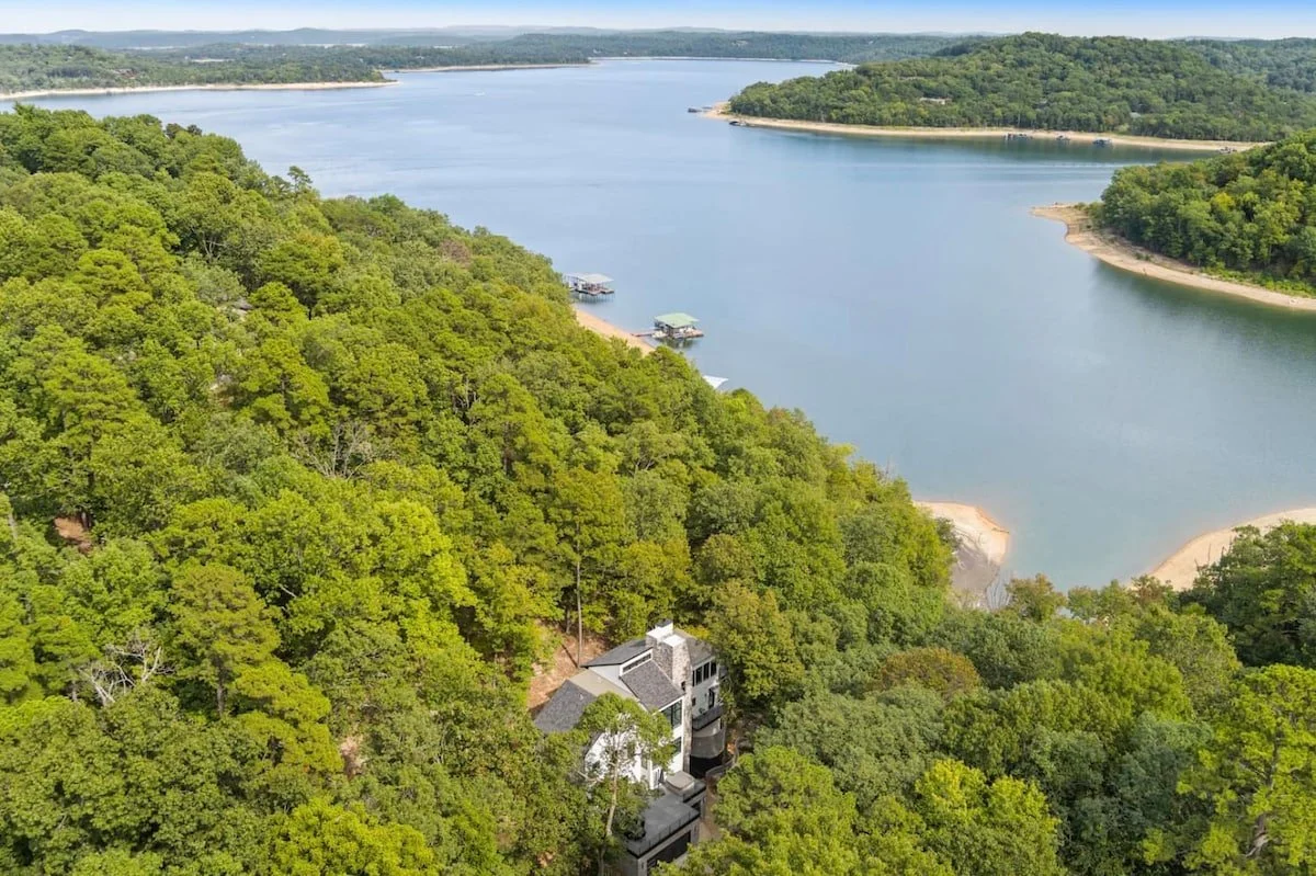 And of course, the Beaver Lake beach area is just a short walk from the house. 