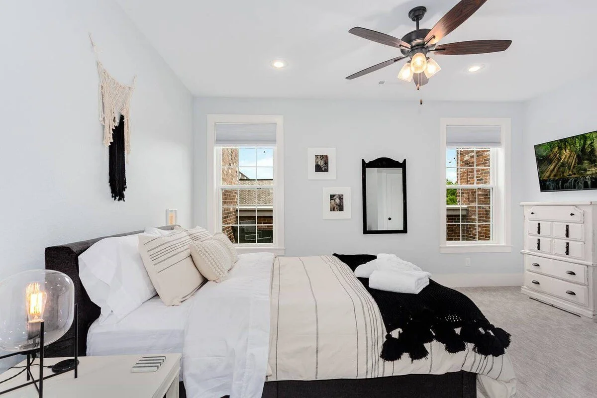 Four luxurious private bedrooms sleep up to eight guests!