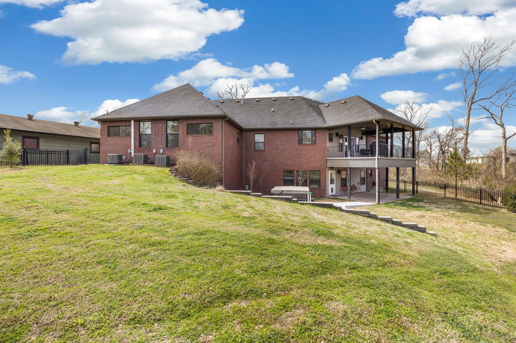 Large fenced in yard.