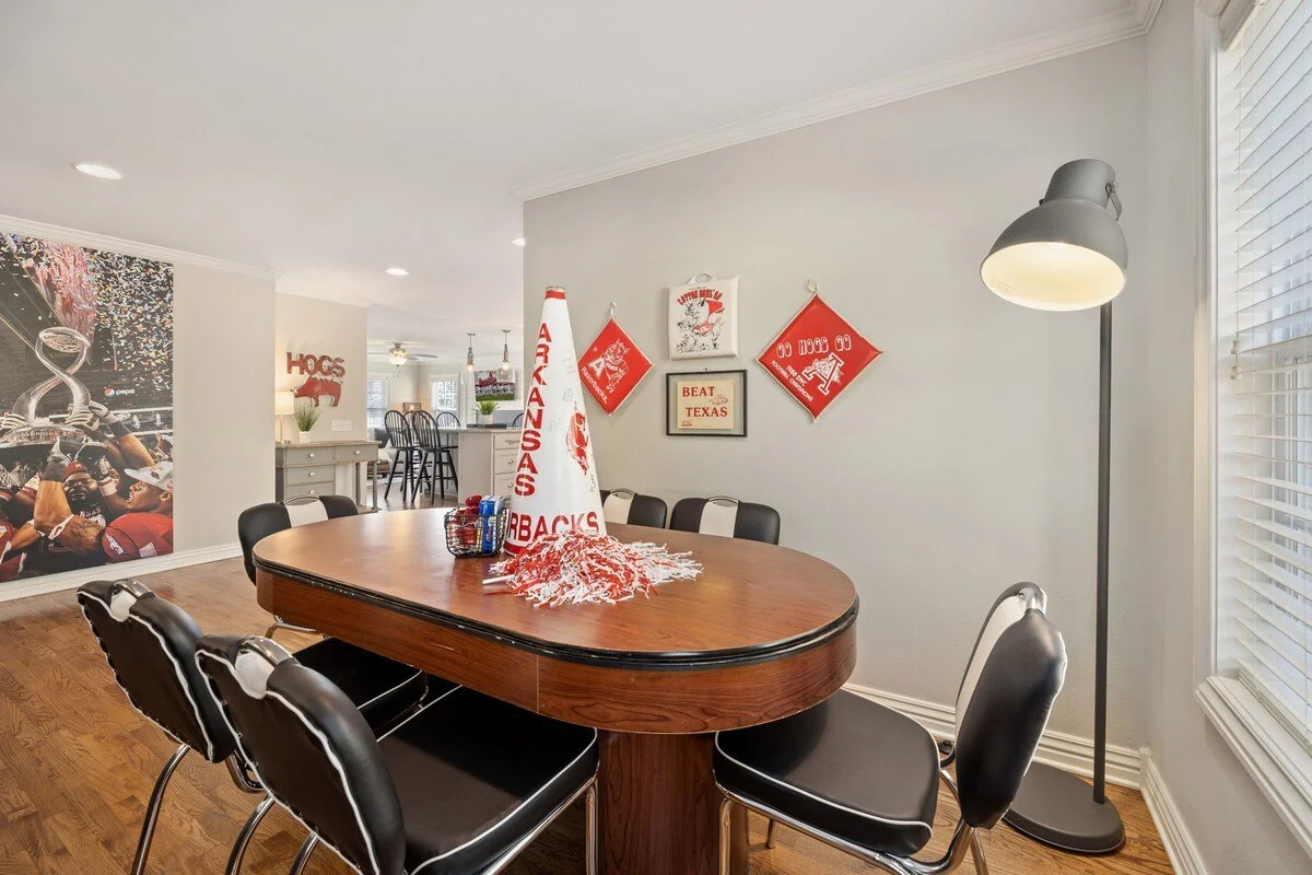 First of our multiple dining spaces.