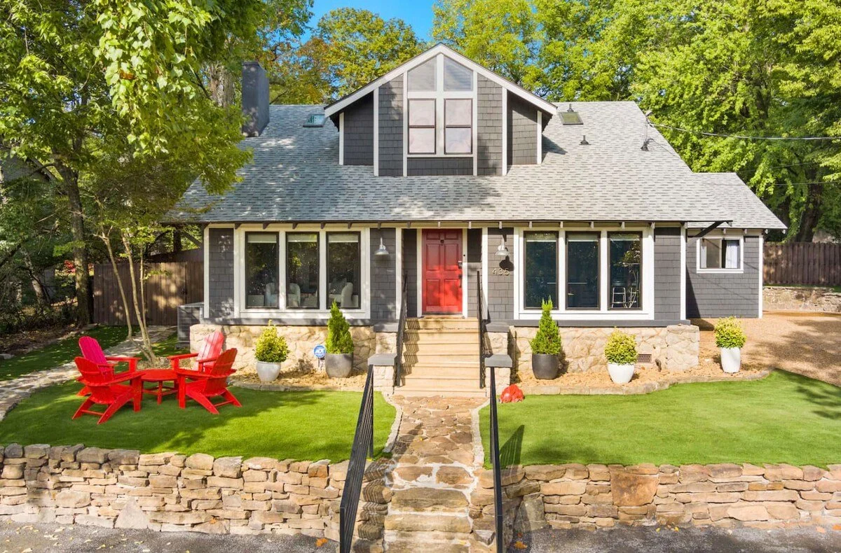 Welcome to The Retro Razorback Resort, a charming historic Fayetteville home.
