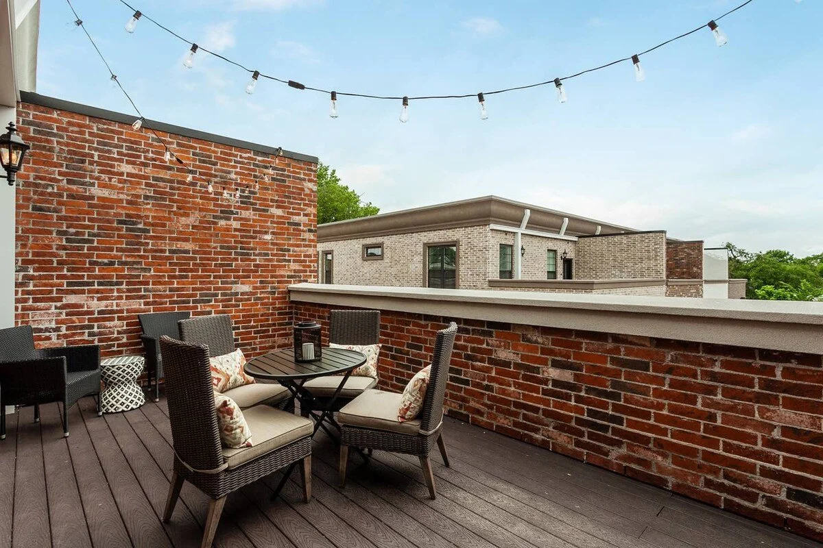 Enjoy our private terrace out back with enough seating for six & beautiful patio lighting.