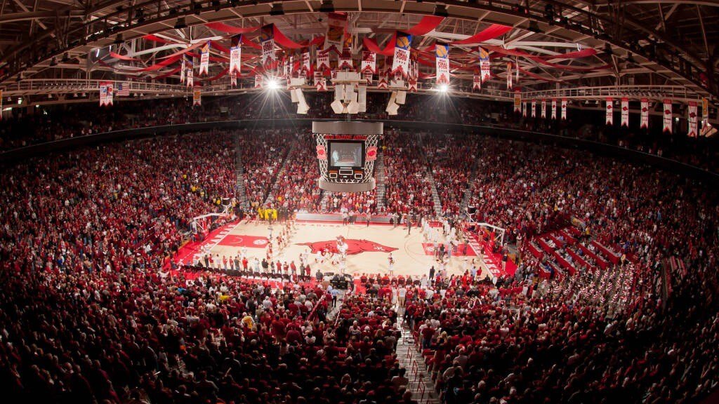 More than just football, fans of Razorback baseball, softball, basketball, soccer, volleyball, tennis, and gymnastics are welcome! — Bud Walton Arena, home to the hogs basketball and gymnastics teams.
