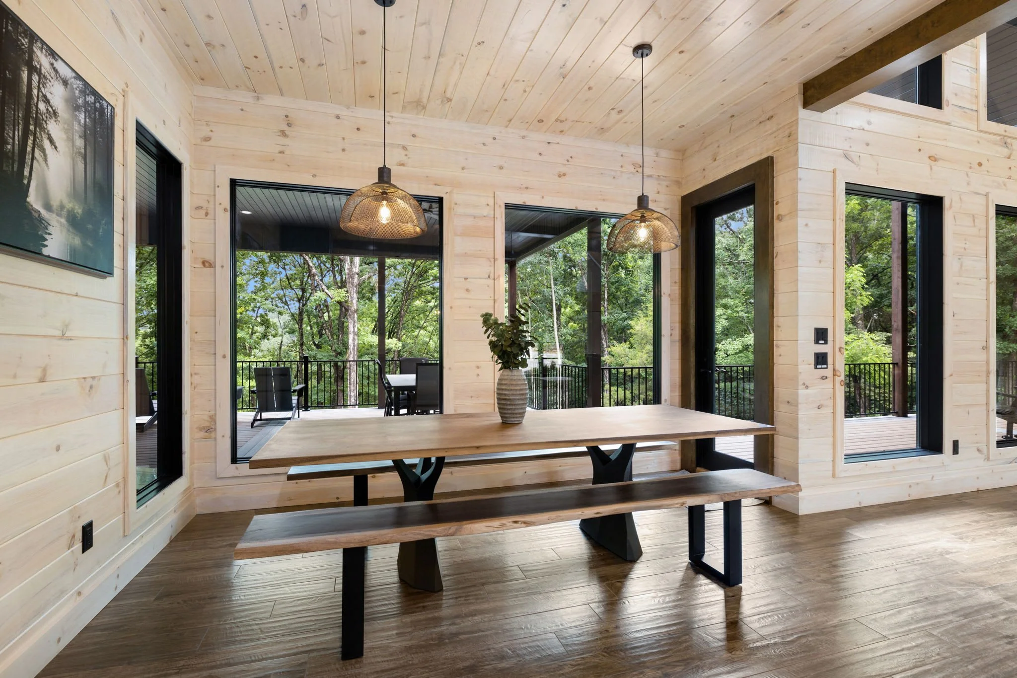 Indoor dining table for 8.