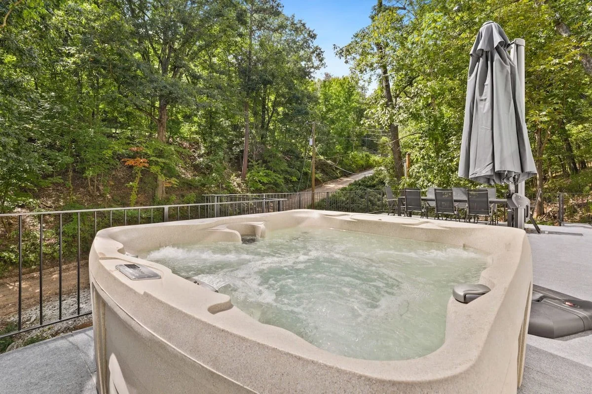 You will love our hot tub with a view!