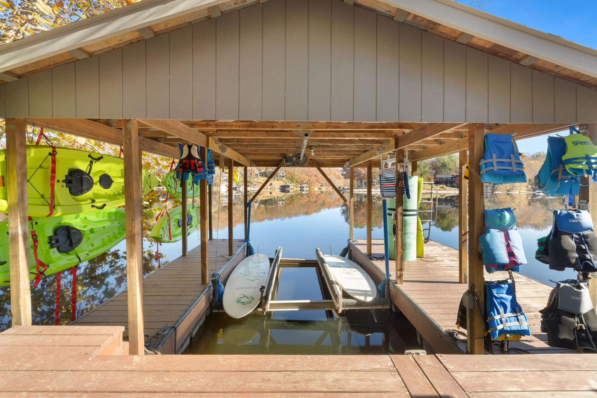 Kayaks and life jackets available for guests!