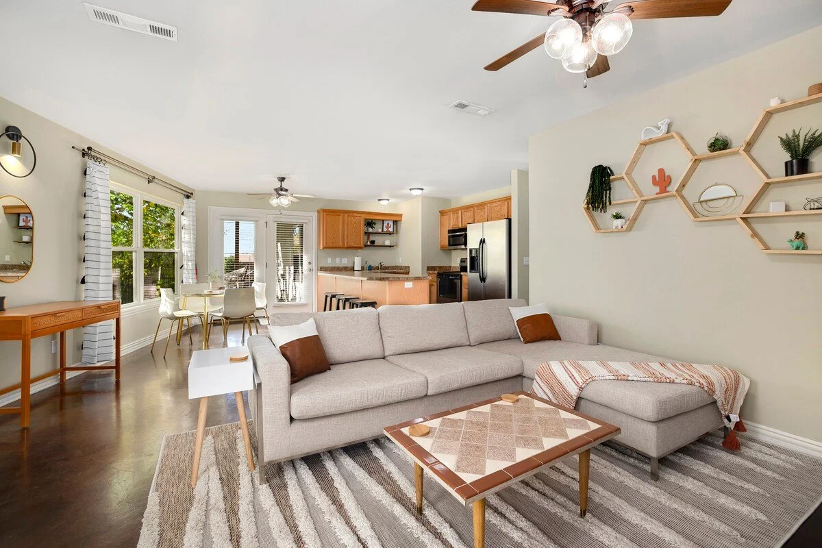 Downstairs on our ground floor, you’ll find our second kitchen and living room area. 