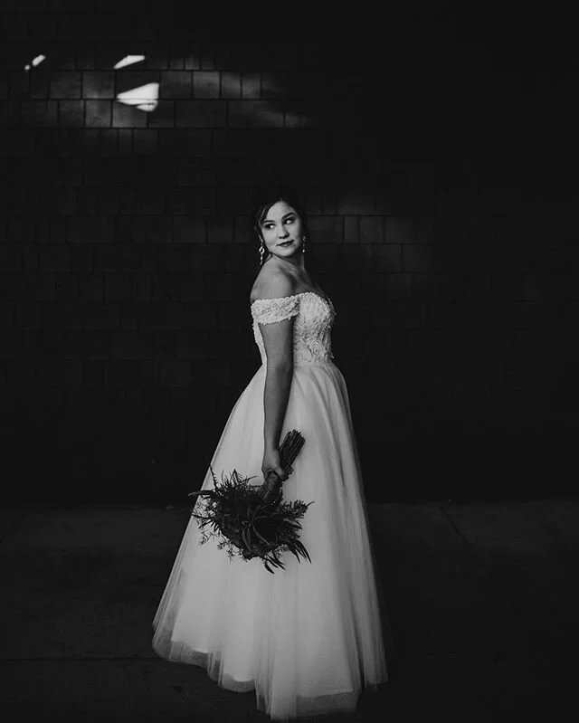 One of my favorite images from this day. Delci was such a natural in front of the camera and this dark and moody B&amp;W makes for a perfect photo😍

Venue: @dellwoodcountryclub .
.
.

#weddingphotography #weddingphotographer #minnesotaweddings #minn