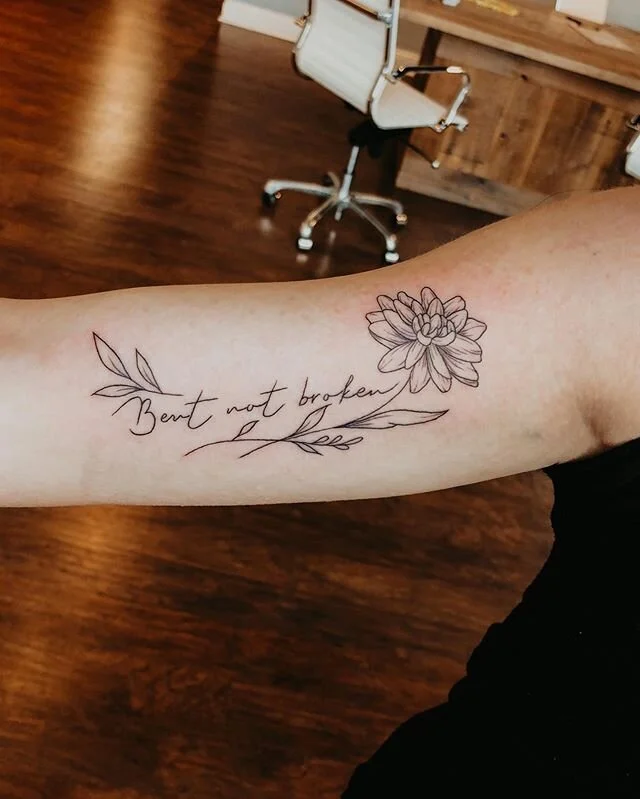 &ldquo;Bent not broken&rdquo;
.
.
This tattoo represents not only my battle that I have with scoliosis but the everyday battles that I have and will overcome in my life. I am absolutely in awe by how this turned out. A huge shoutout to @em.ackerson f