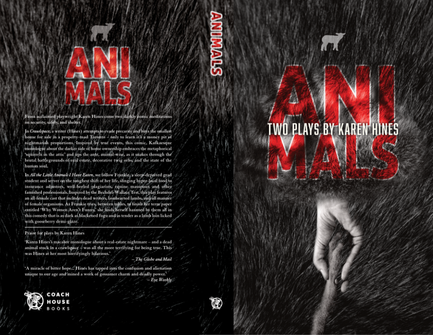 Animals , by Karen Hines. Published by Caoch House Press. Design P. Moller / Egg Press Co., © 2017