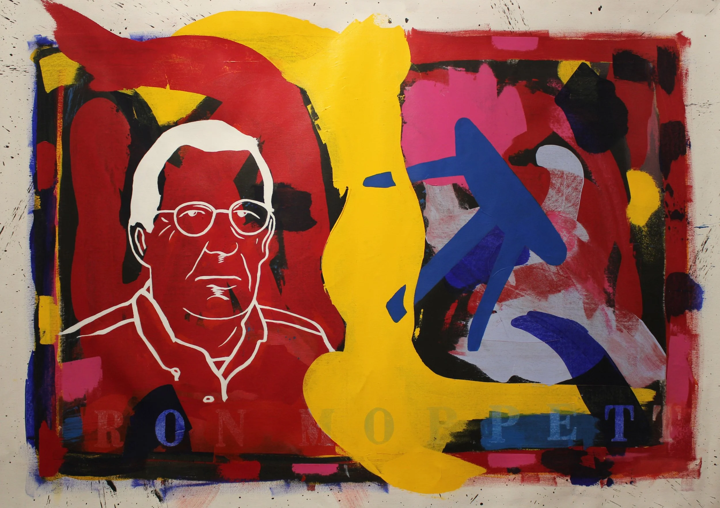  Ron Moppett, Acrylic on canvas