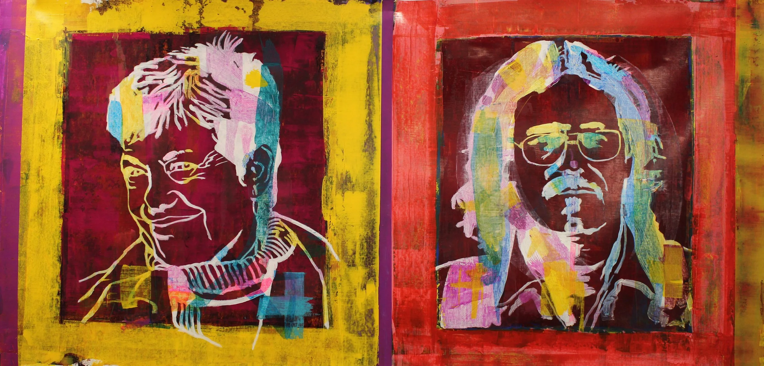  Wendy Toogood &amp; Don Mabie /  AKA Ms. Steak &amp; Chuck Steak, Acrylic on canvas