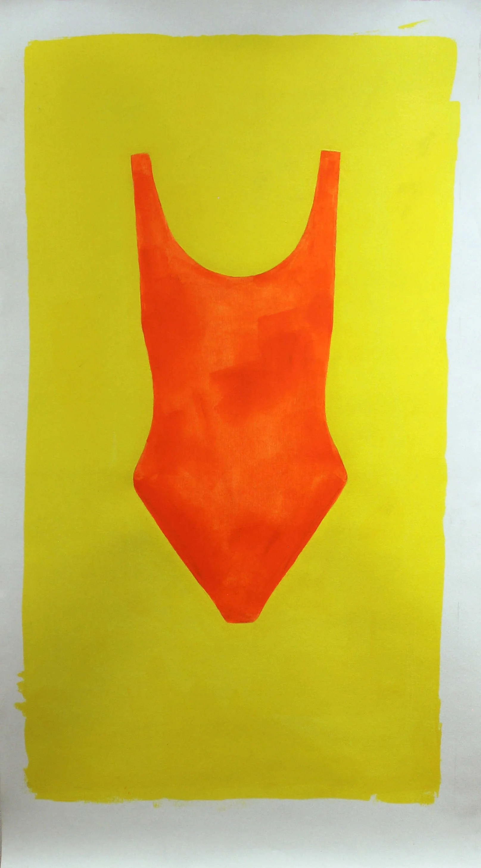 Then the thief stole Brigitte’s still wet  neon orange bathing suit lying  on the floor of her bright yellow  1976 Fiat 128, named after the famous  Argentine race car driver,  Juan Fangio