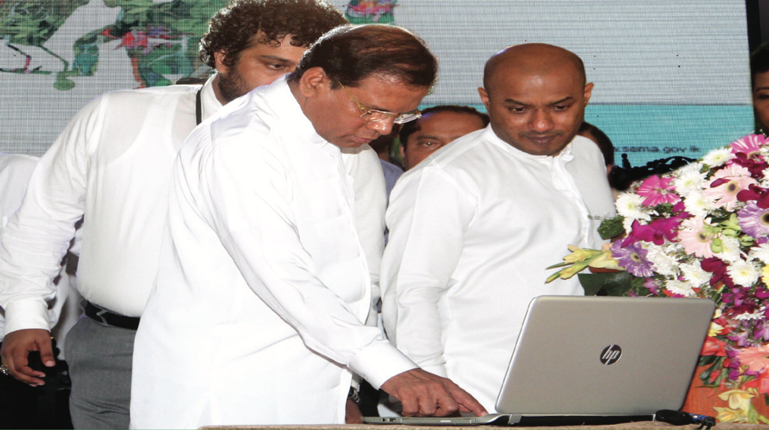 His Excellency The President of Sri Lanka Maithripala Sirisena Launching Astrocrop in Sri Lanka