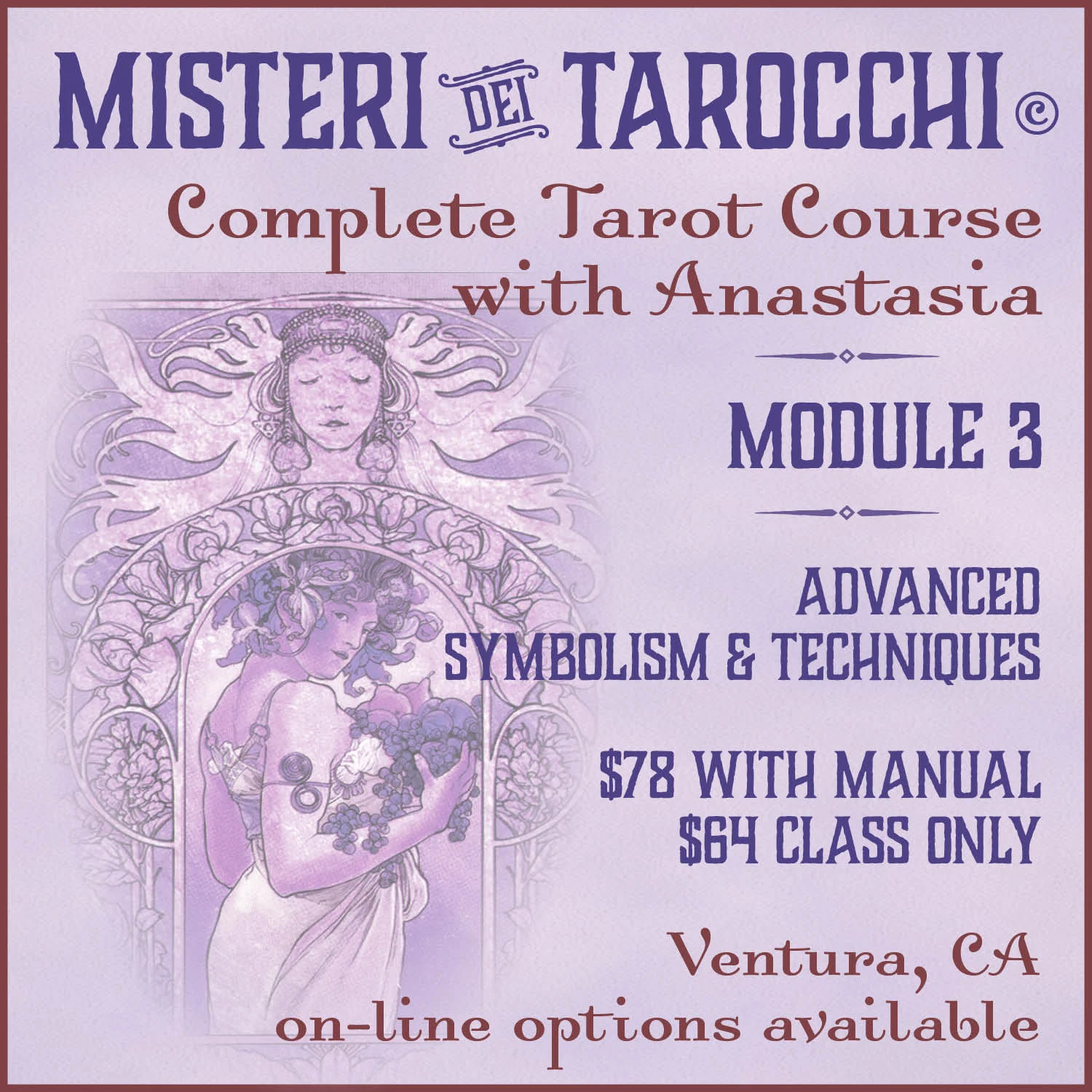 Ventura Tarot Classes with Anastasia