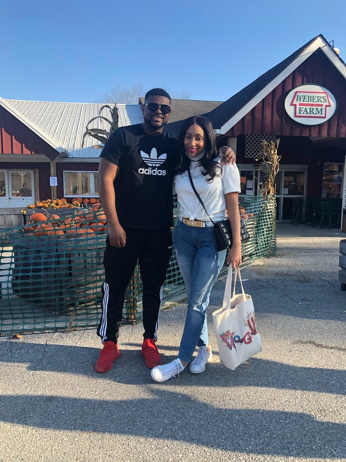 Adrianne and her husband, Brad