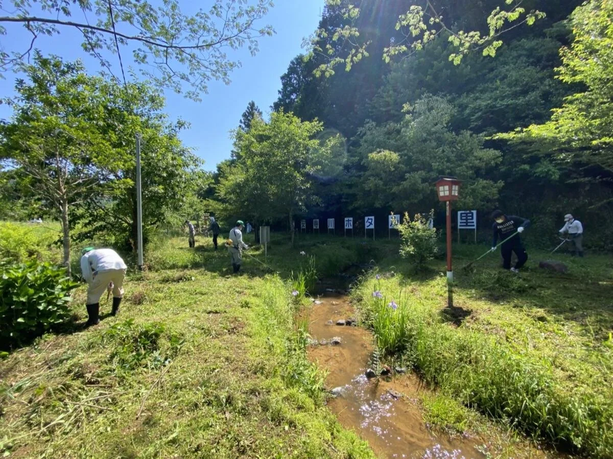 大安寺川ほたるを育てる会草刈り(葉)