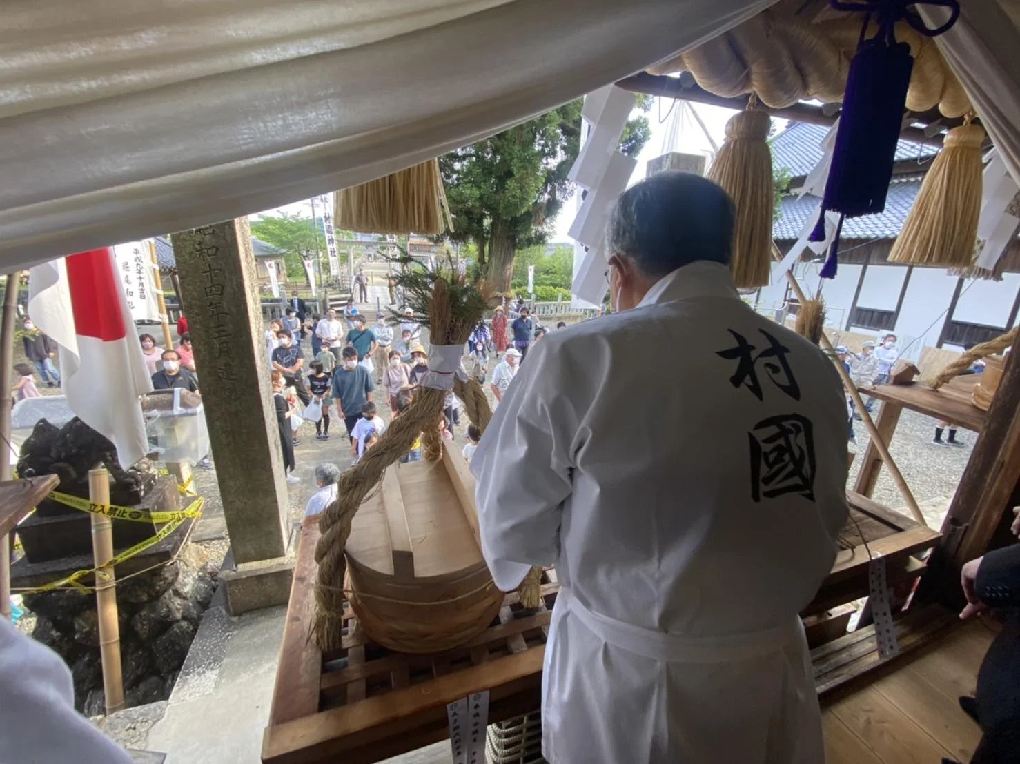 村国神社春季例大祭参列‼️