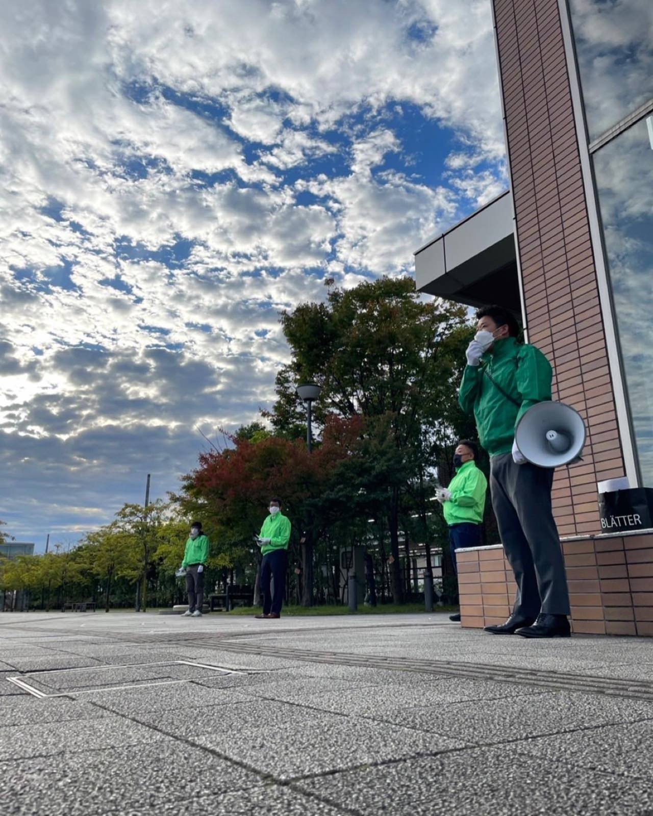 秋晴れ街頭からのプチ農林視察🌹🪵