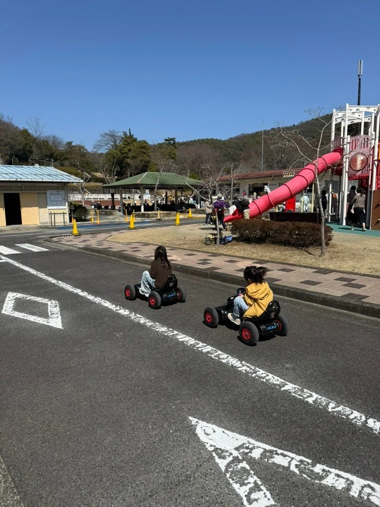 子どもが施設でゴーカートを楽しむ画像