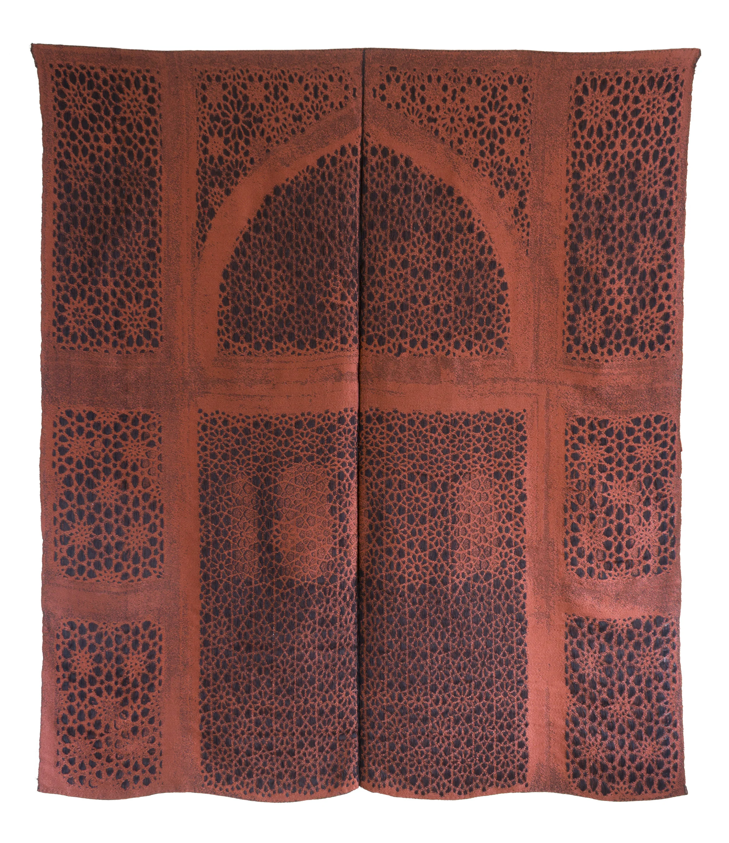   Lost in Transition   Hand woven, Cotton and acrylic yarn, 63 x 53 in, 2017 