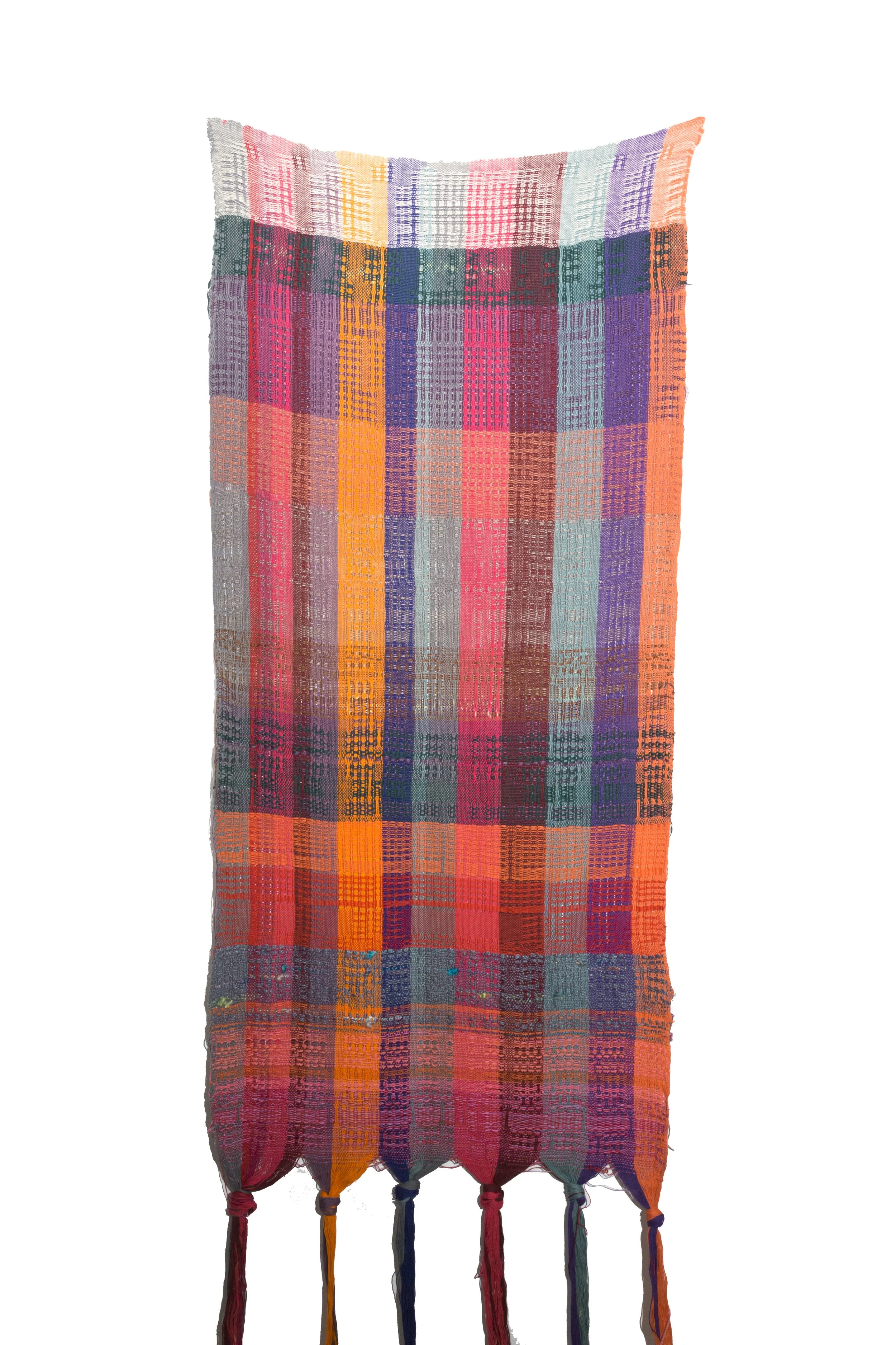   Untitled II   Hand dyed cotton and wool, 71 x 28 in, 2016 