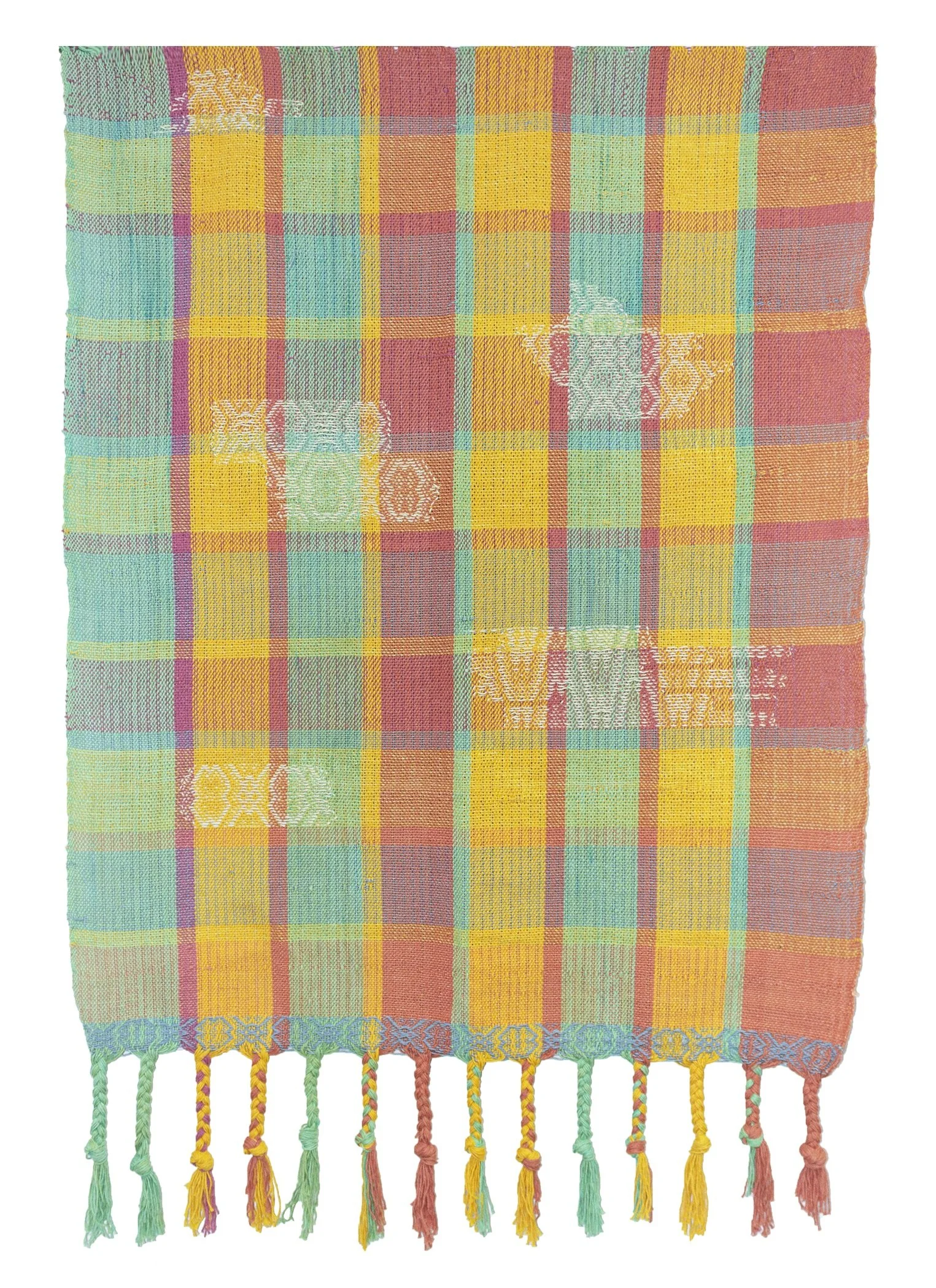   Tightly Bound by Undone Stitches   Hand dyed cotton yarn, 54 x 35 in, 2022 
