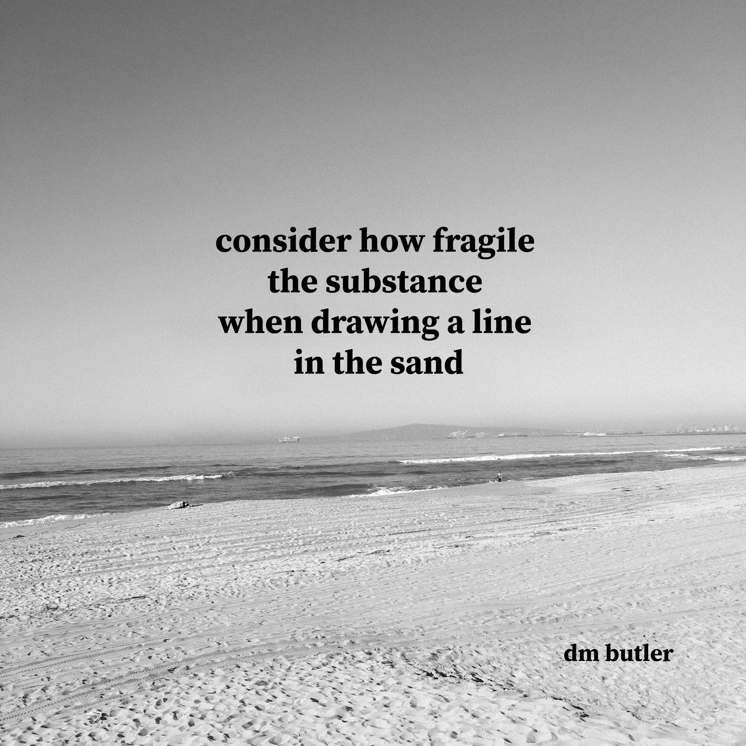Line In the Sand - B&amp;W