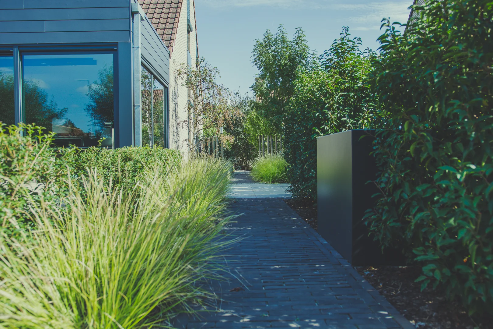 Eigentijdse tuin in Nevele