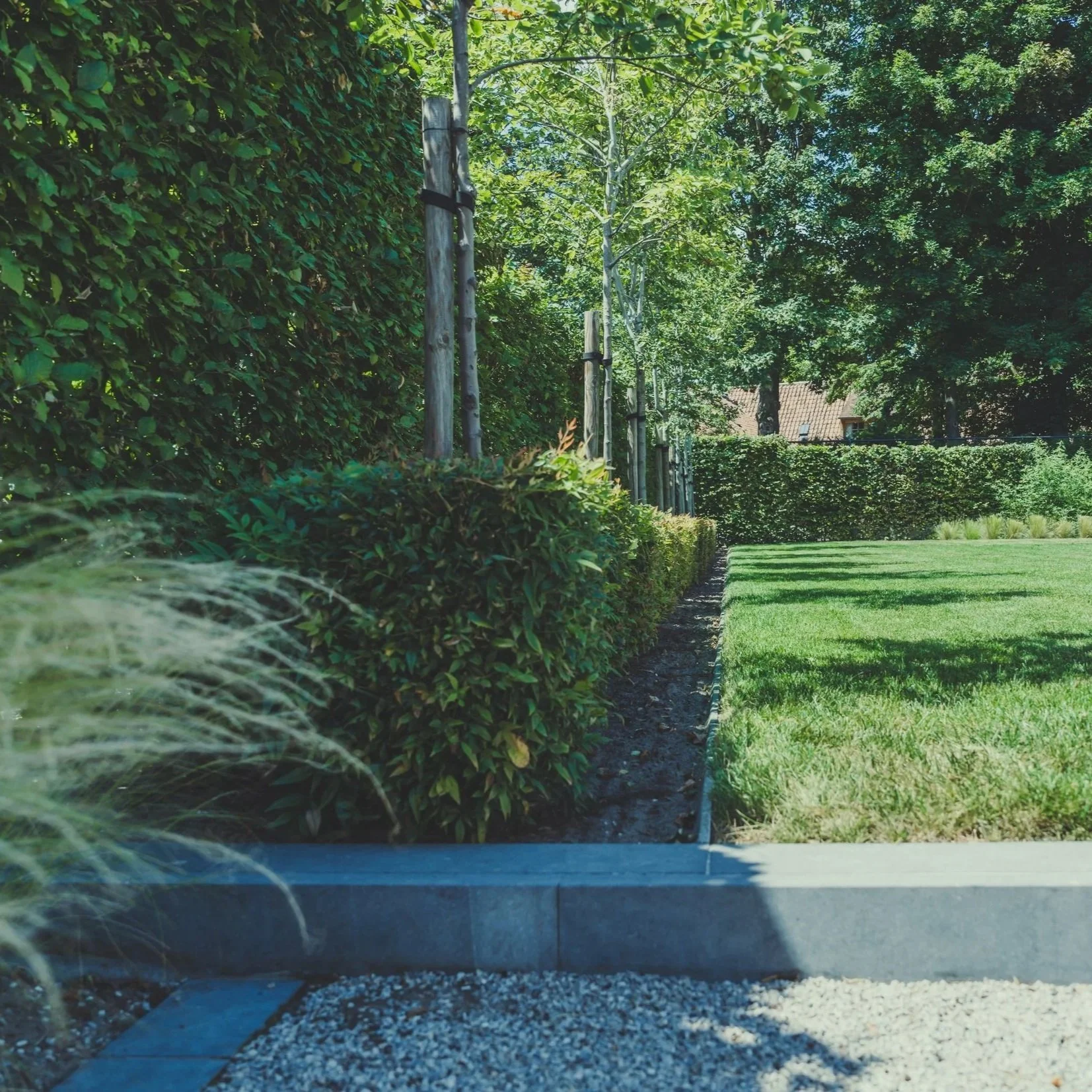 Strakke tuin, recht en duidelijk