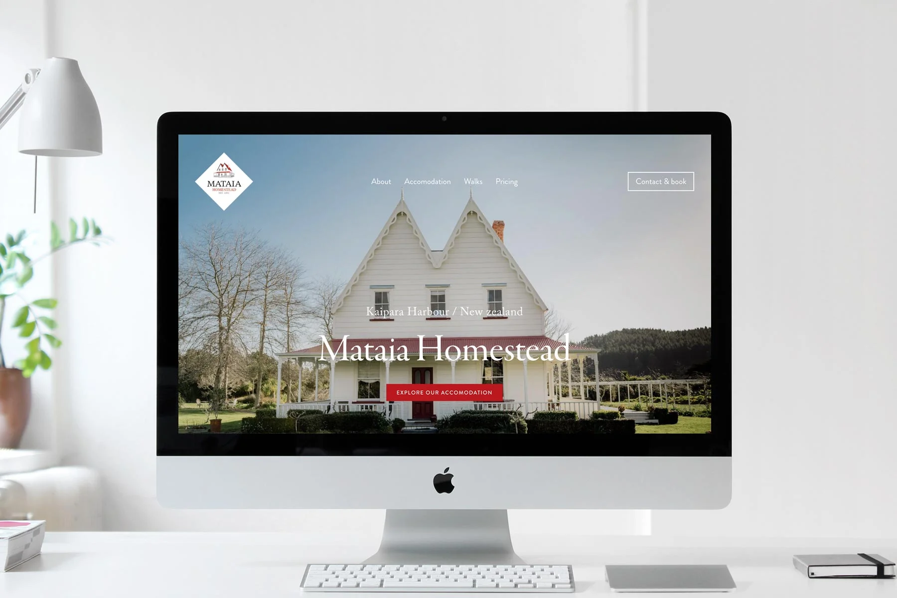 Mataia Homestead   Website design / Rev-it-up Package