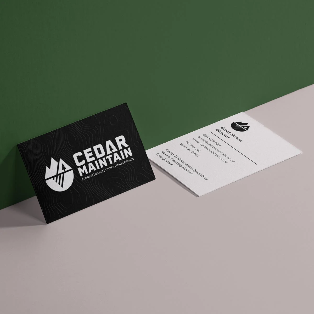 Cedar Maintain   Brand design / Micro site
