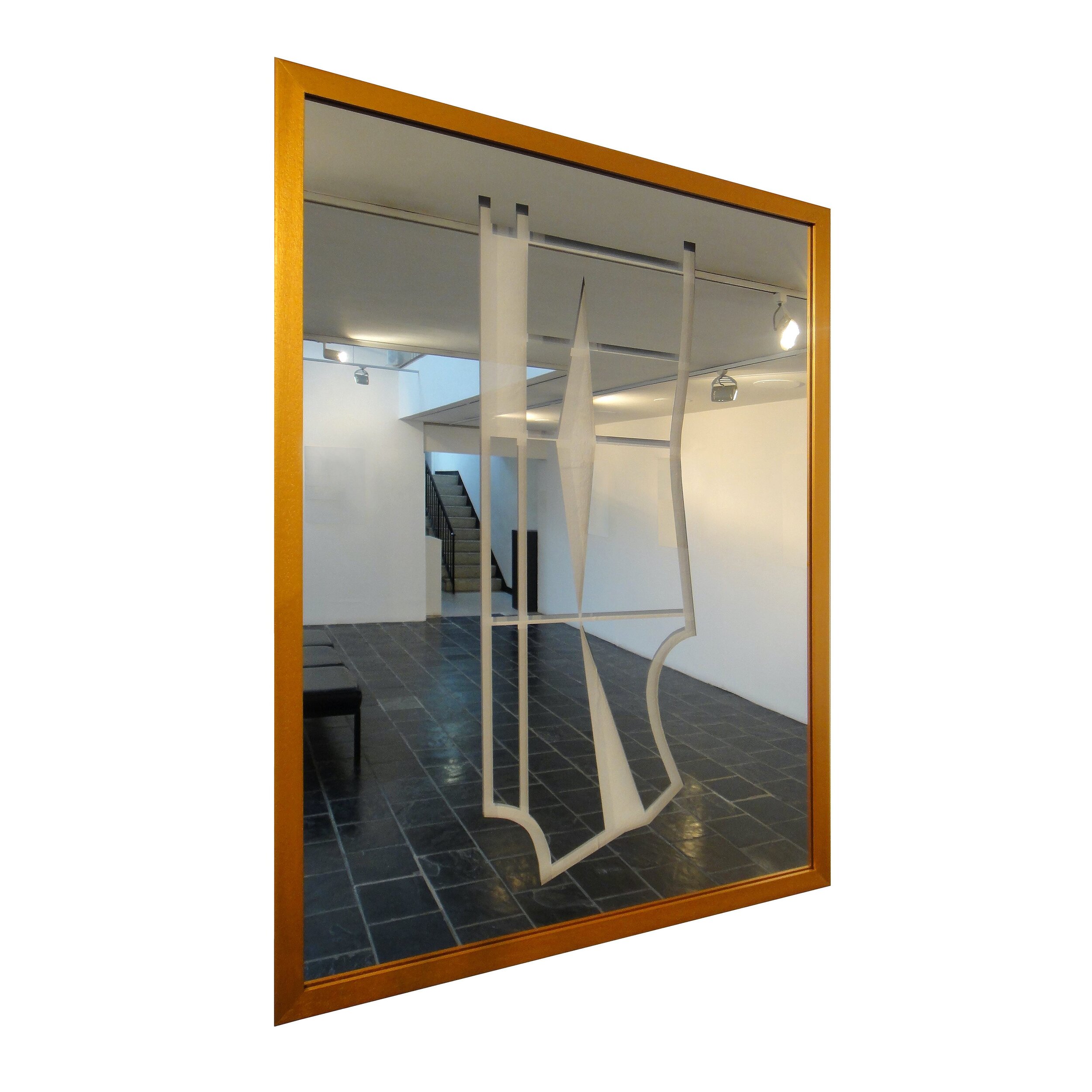  Tangeni Kambudu   Nostalgic Human Structure 1   Glass/Mirror, 2020  84 x 64 cm 