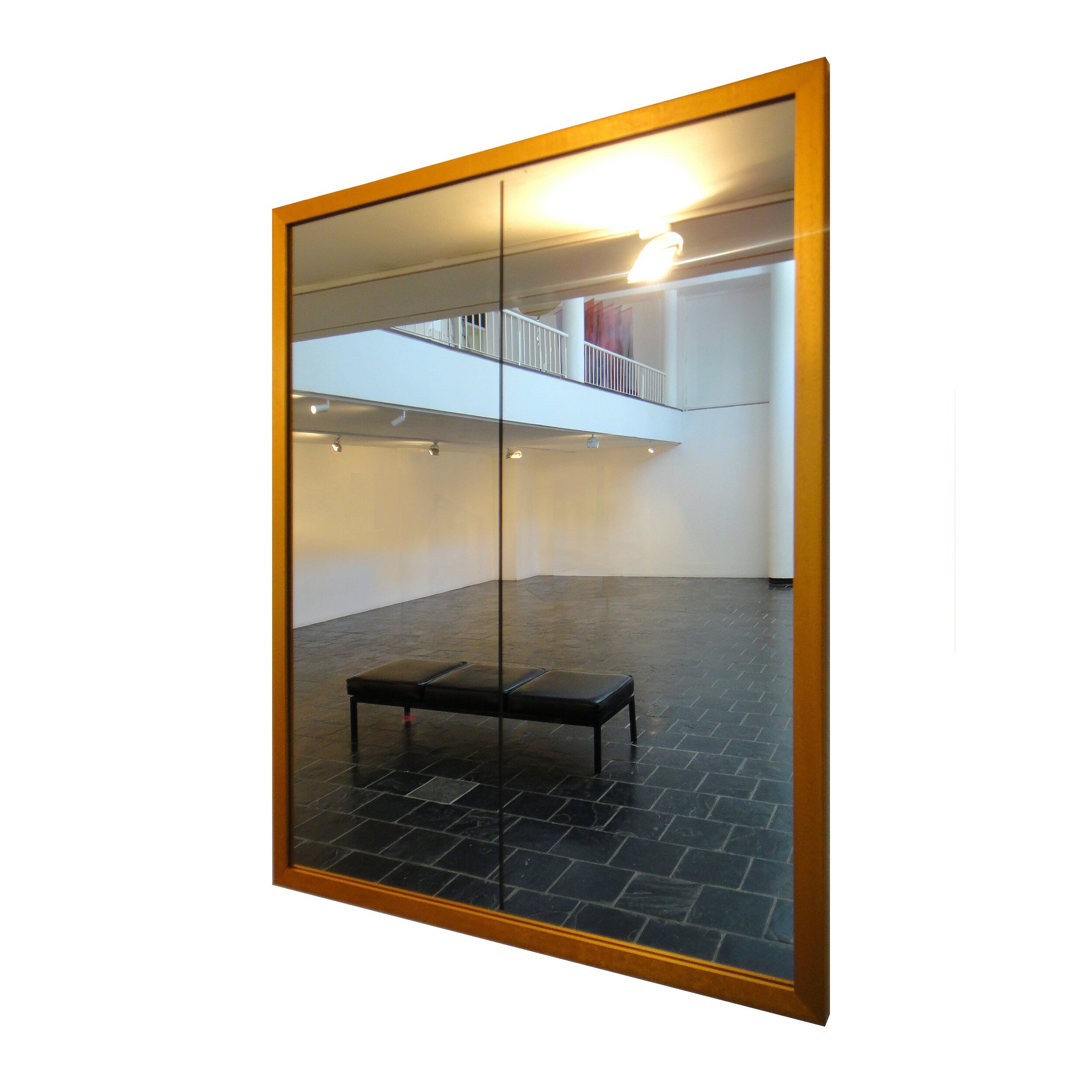  Tangeni Kambudu   Nostalgic Social Structure 1   Glass/Mirror, 2020  84 x 64 cm 