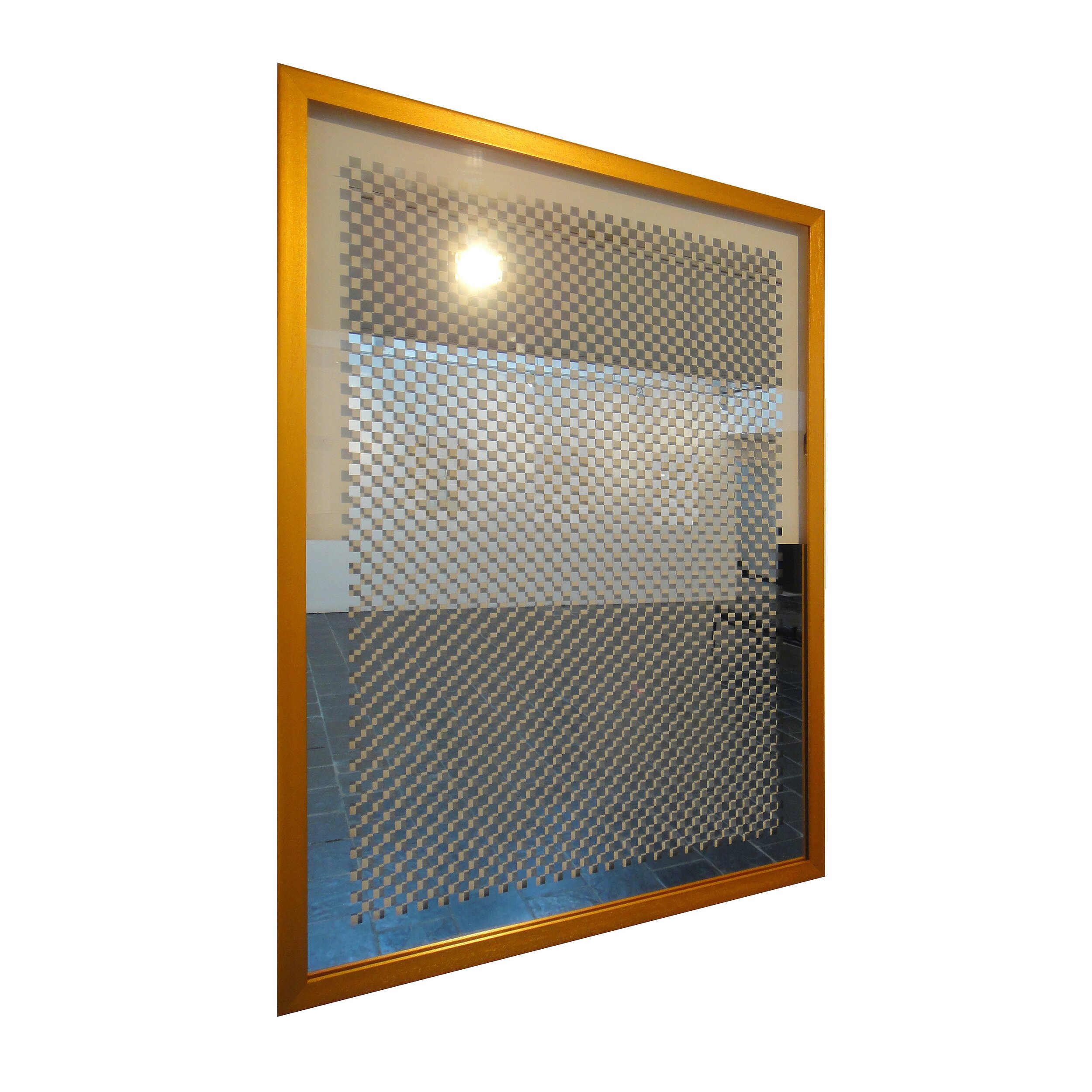 Tangeni Kambudu   Nostalgic Social Structure 3   Glass/Mirror, 2020  84 x 64 cm 