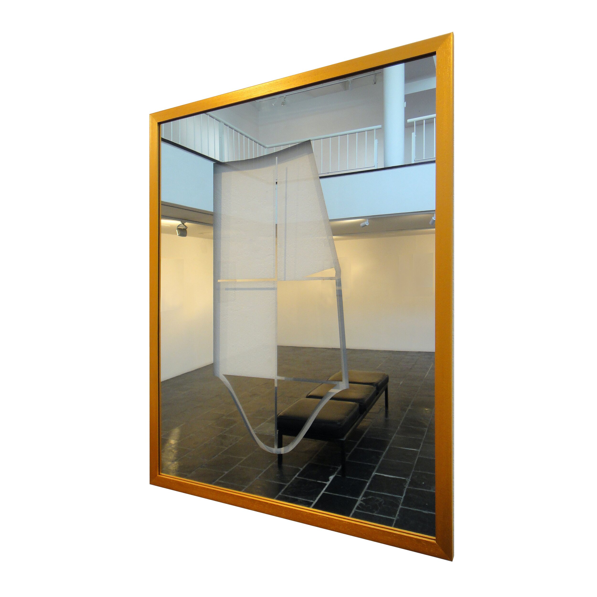  Tangeni Kambudu   Nostalgic Human Structure 3   Glass/Mirror, 2020  84 x 64 x  cm   