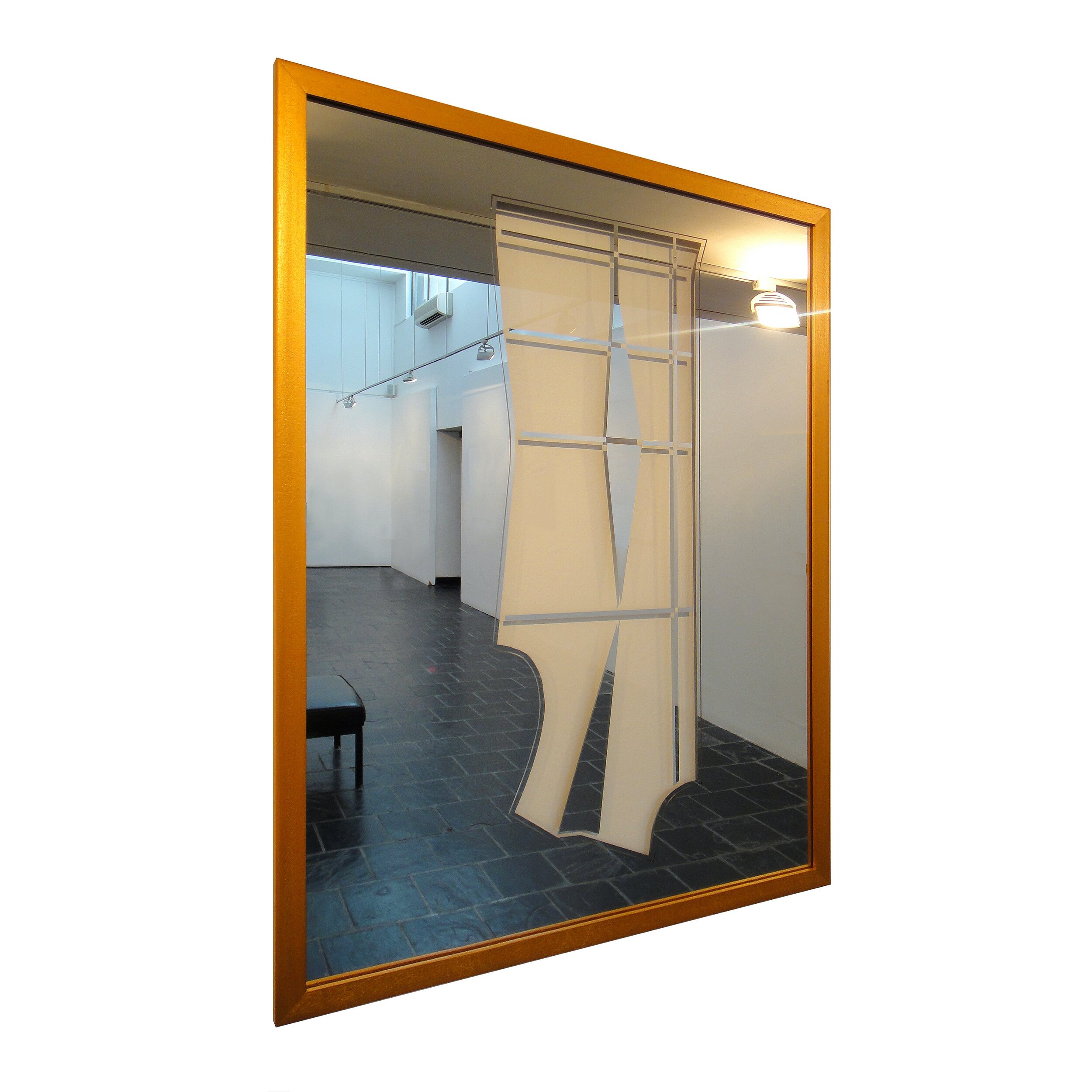  Tangeni Kambudu   Nostalgic Human Structure 4   Glass/Mirror, 2020  84 x 64 cm 