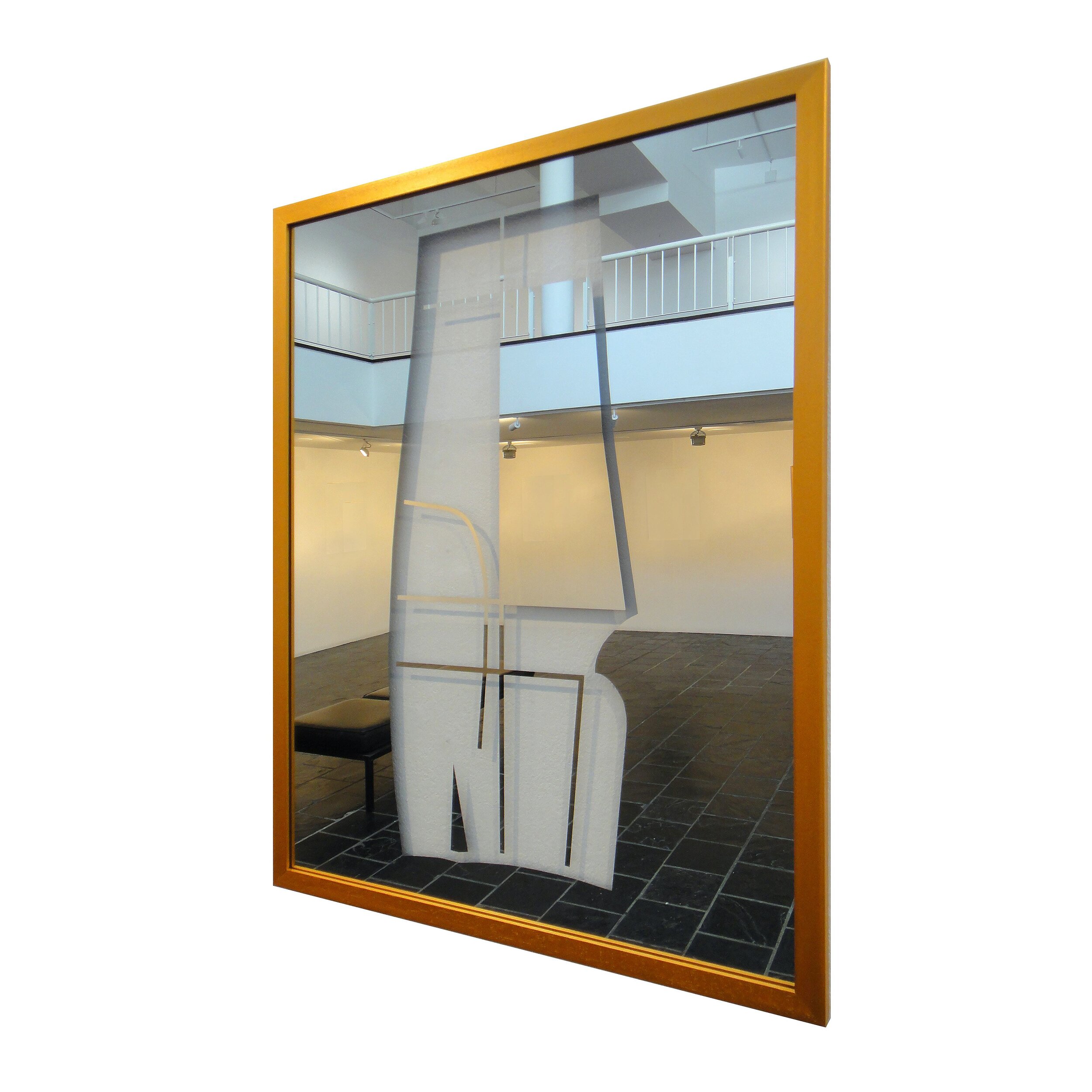  Tangeni Kambudu   Nostalgic Human Structure 3   Glass/Mirror, 2020  84 x 64 cm 