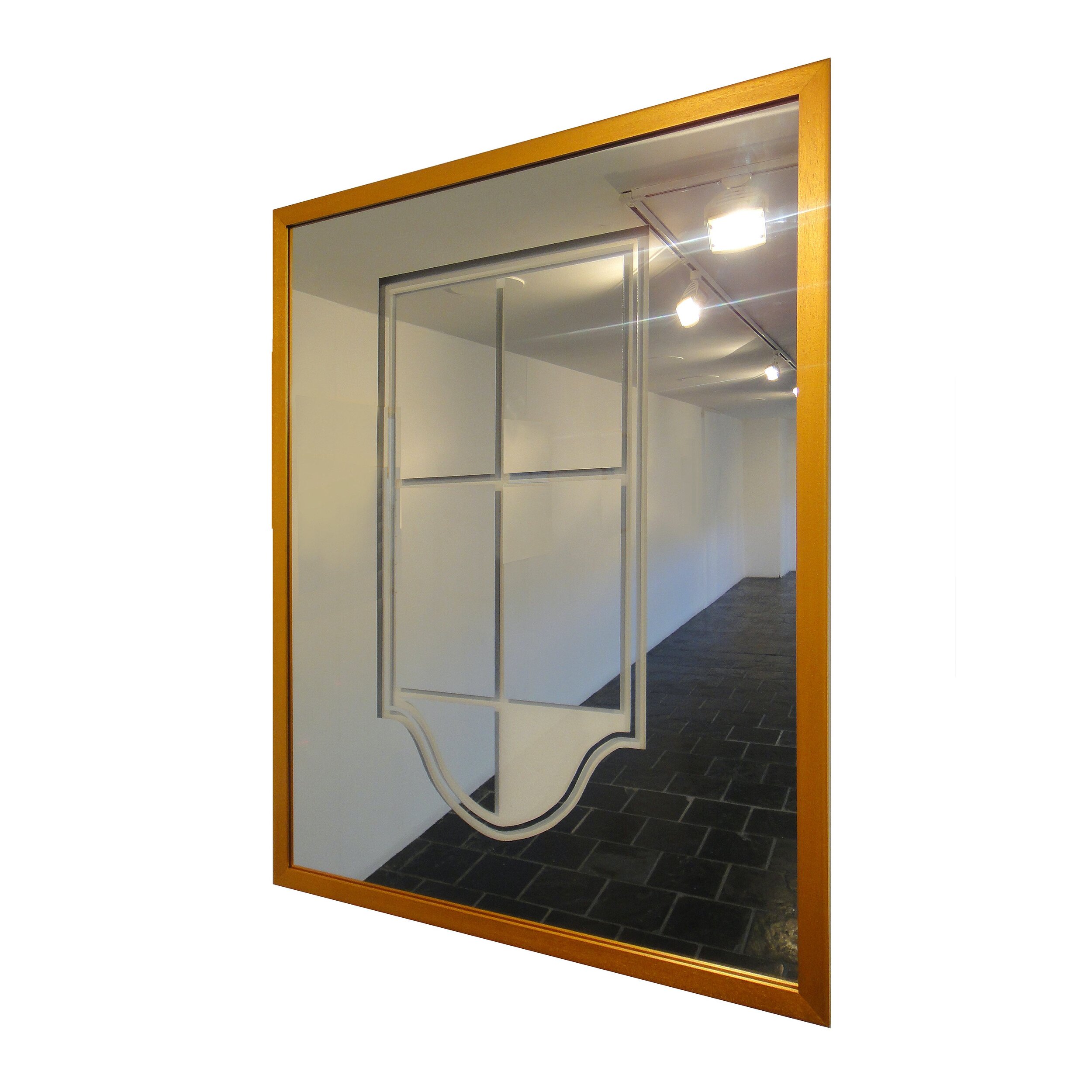  Tangeni Kambudu   Nostalgic Human Structure 7   Glass/Mirror, 2020  84 x 64 cm 