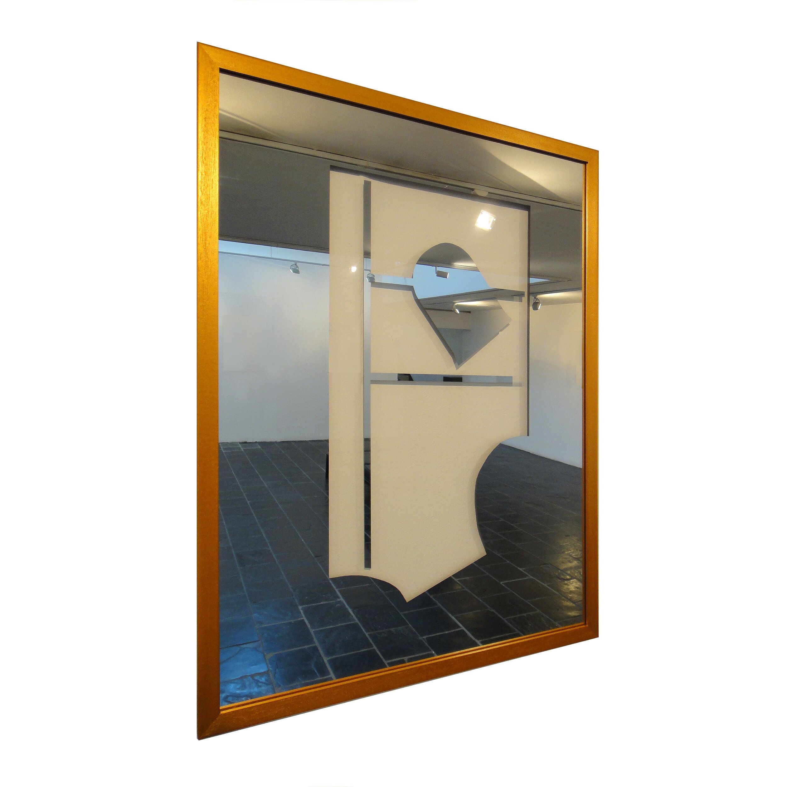  Tangeni Kambudu   Nostalgic Human Structure 8   Glass/Mirror, 2020  84 x 64 cm 