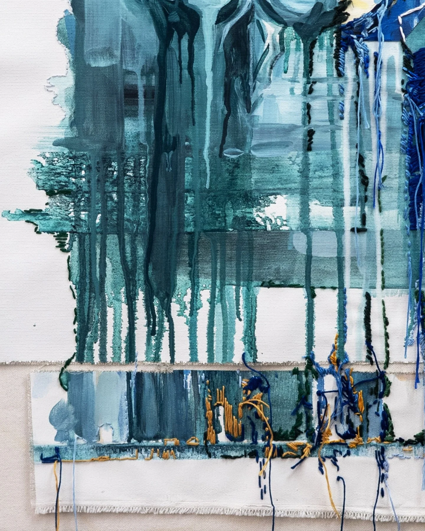 Artist in Focus

Born in Johannesburg, South Africa, and now based in Seville, Spain, South African painter and visual investigator, Davina de Beer, creates paintings in acrylics and thread that interrogate concepts of loss, repair, and materiality. 