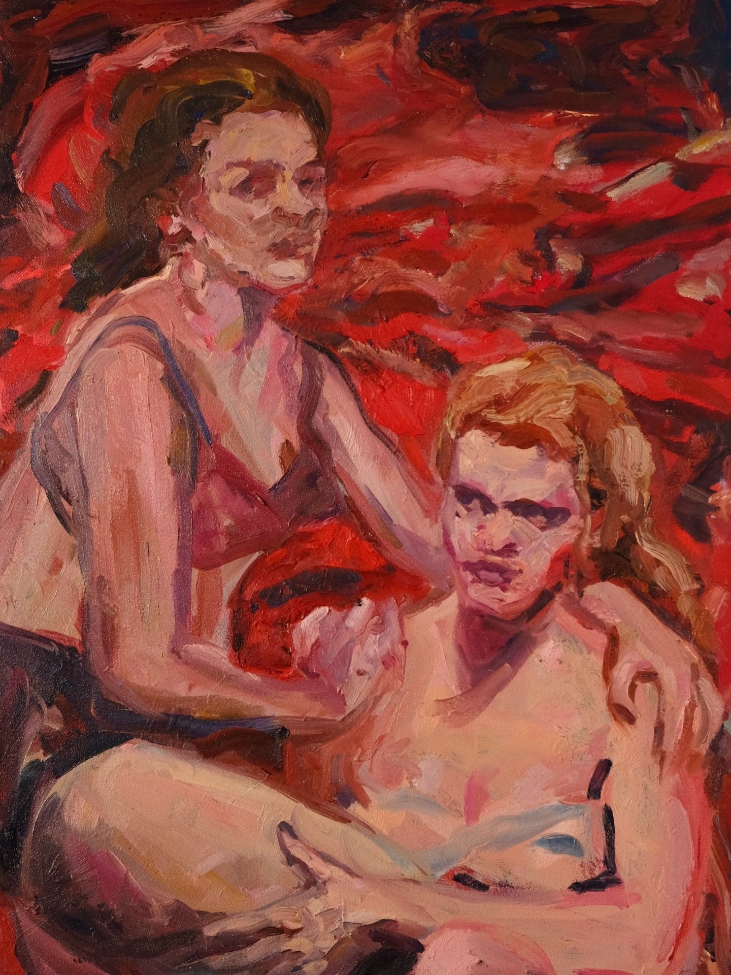 Artist in Focus: Alexia Smit  @alexia_smit_painting

Alexia Smit (b. 1983) is a South African painter whose work explores the complex tensions between femininity, embodiment, and visual culture. In her series Rumble: The Body Entangled, she uses imag