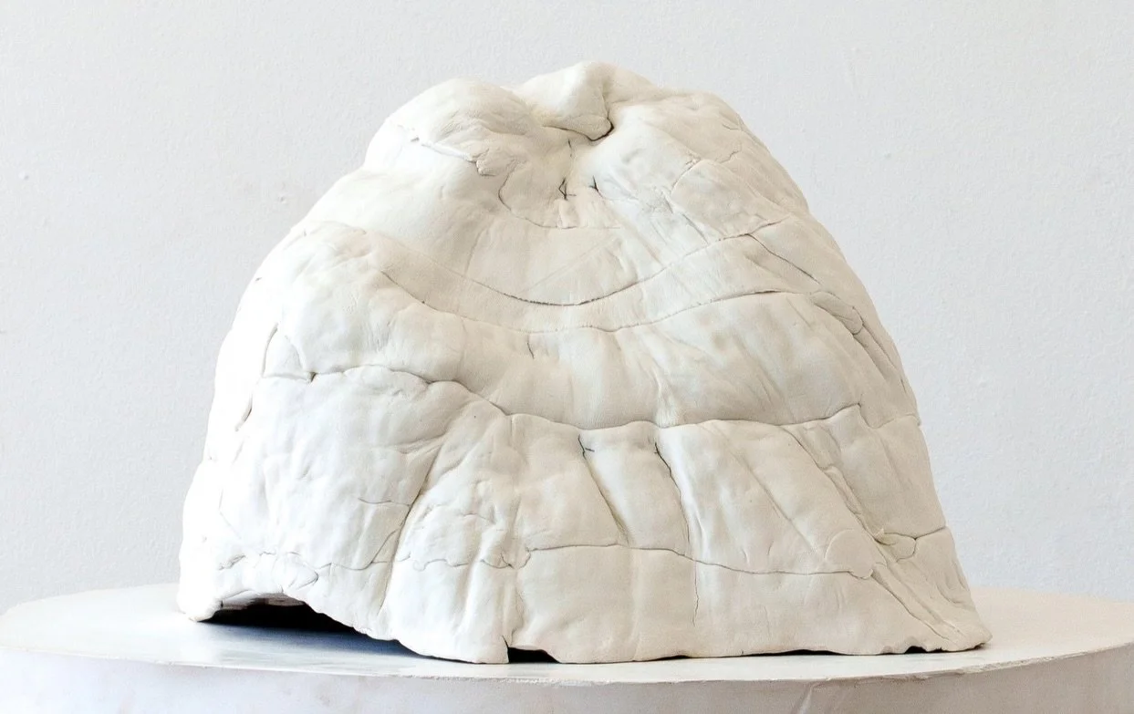 Kerry Chambers&rsquo; sculptures describe absence, casting negative spaces that allude to the ambiguity of wound-womb imagery in Medieval mysticism &ndash; every void made a vessel of meaning. 

In conversation, her marbled paper panels register prec