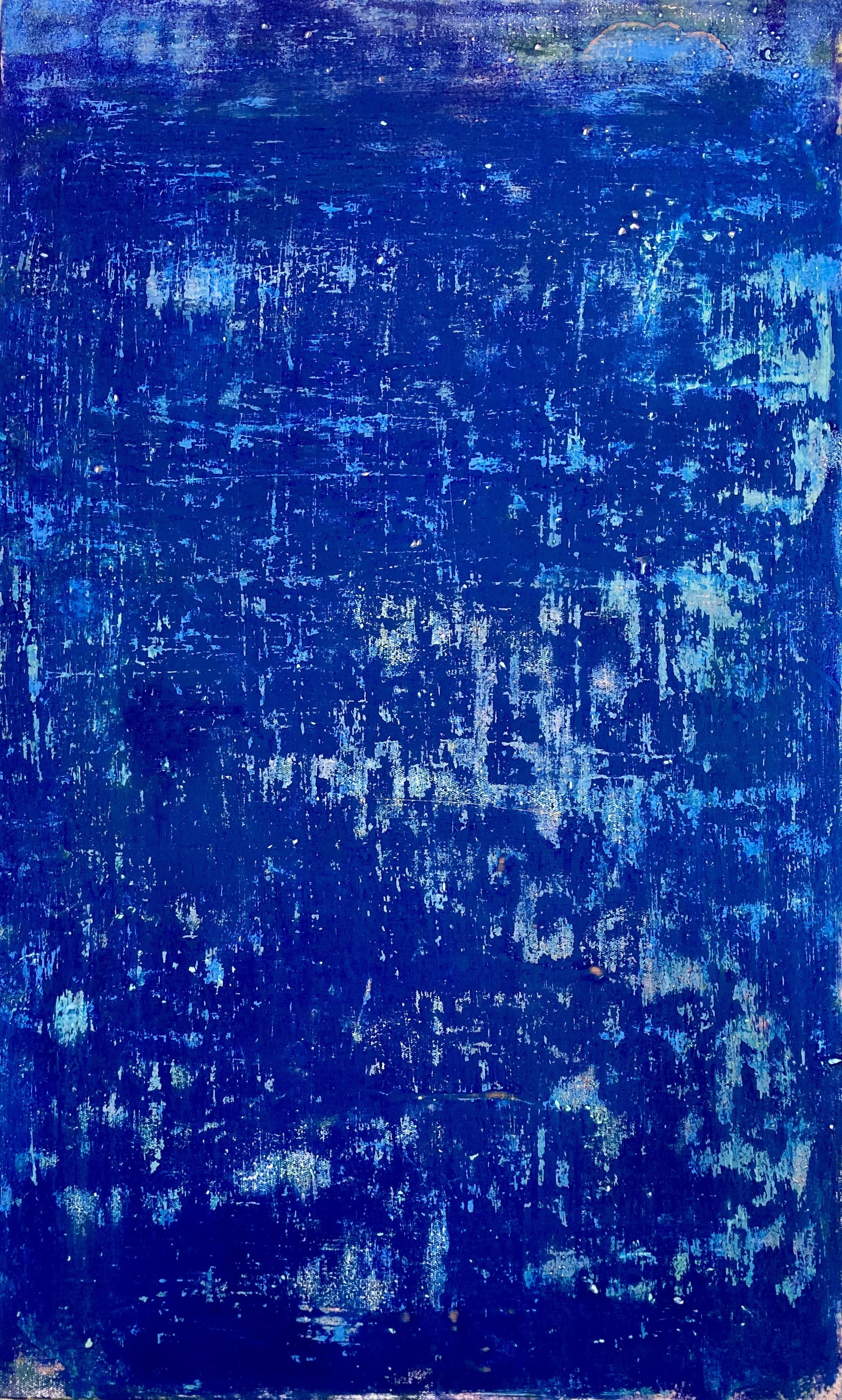 Shoreline of the Invisible III, 2026, Ink, Wax and Oil pastel_paint on Canvas, 44 x 72.5 x 4 cm (unframed).jpg