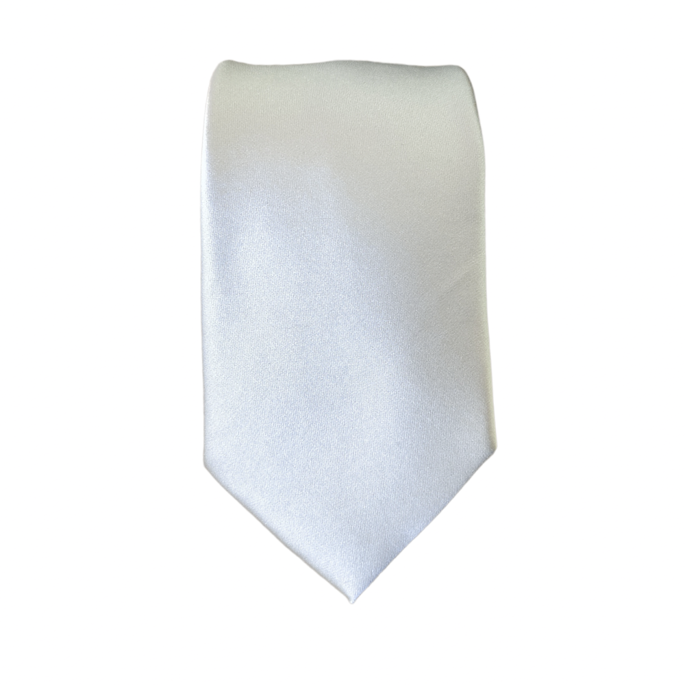 Cravate Homme CAMERUCCI 100% Soie - Ivoire Pois Perle, 8 Cm, Doublée - Made In Italy Neuve