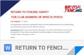 Return to Fencing