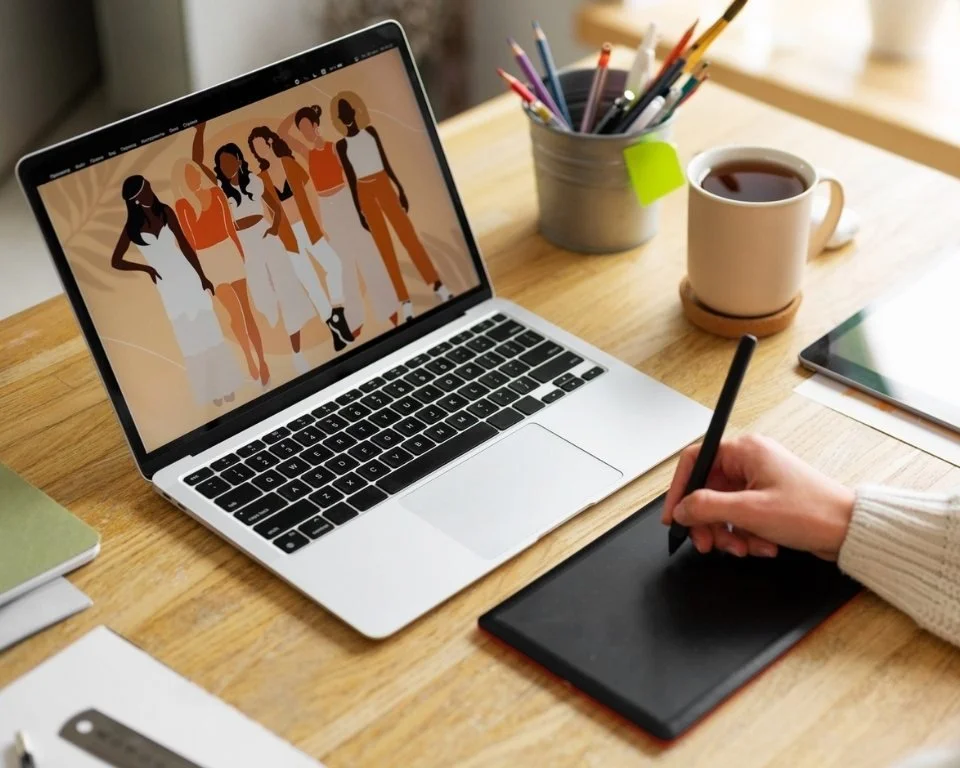 Digitalna ilustracija na tabletu u Photoshopu