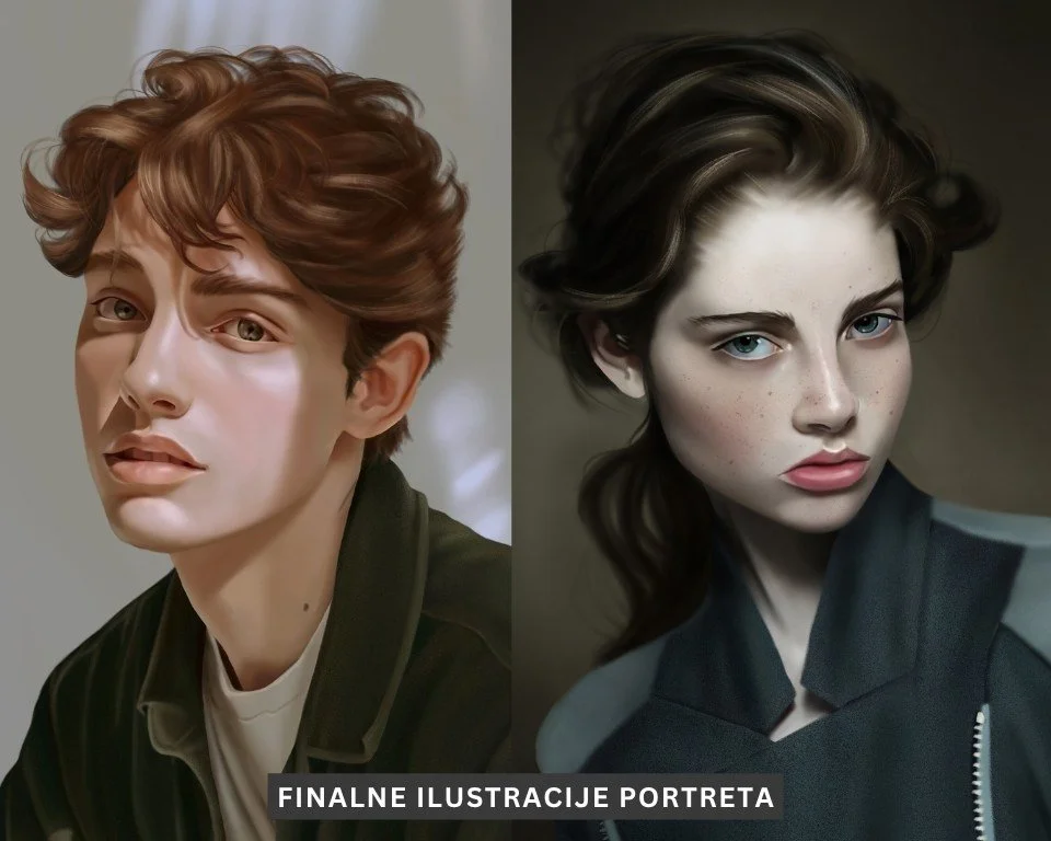 Finalne ilustracije portreta