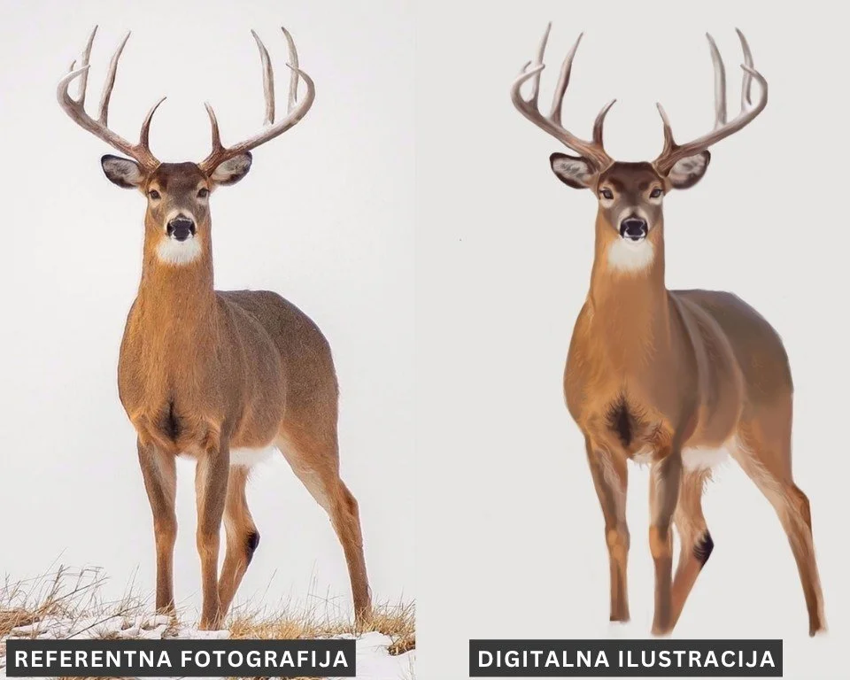 Digitalna ilustracija životinje